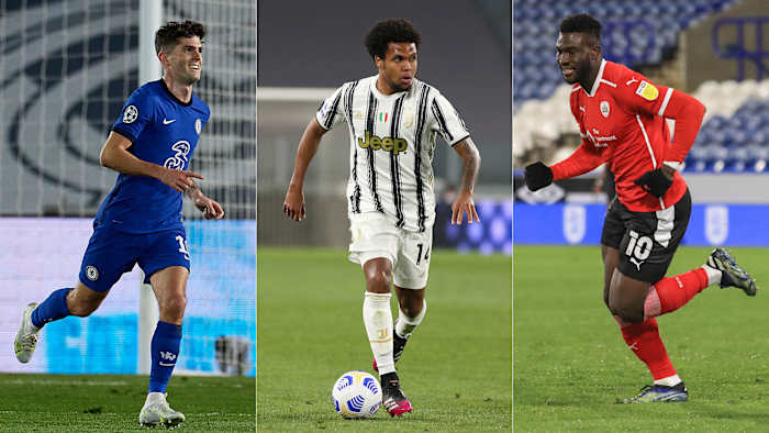 USMNT's Christian Pulisic, Weston McKennie and Daryl Dike